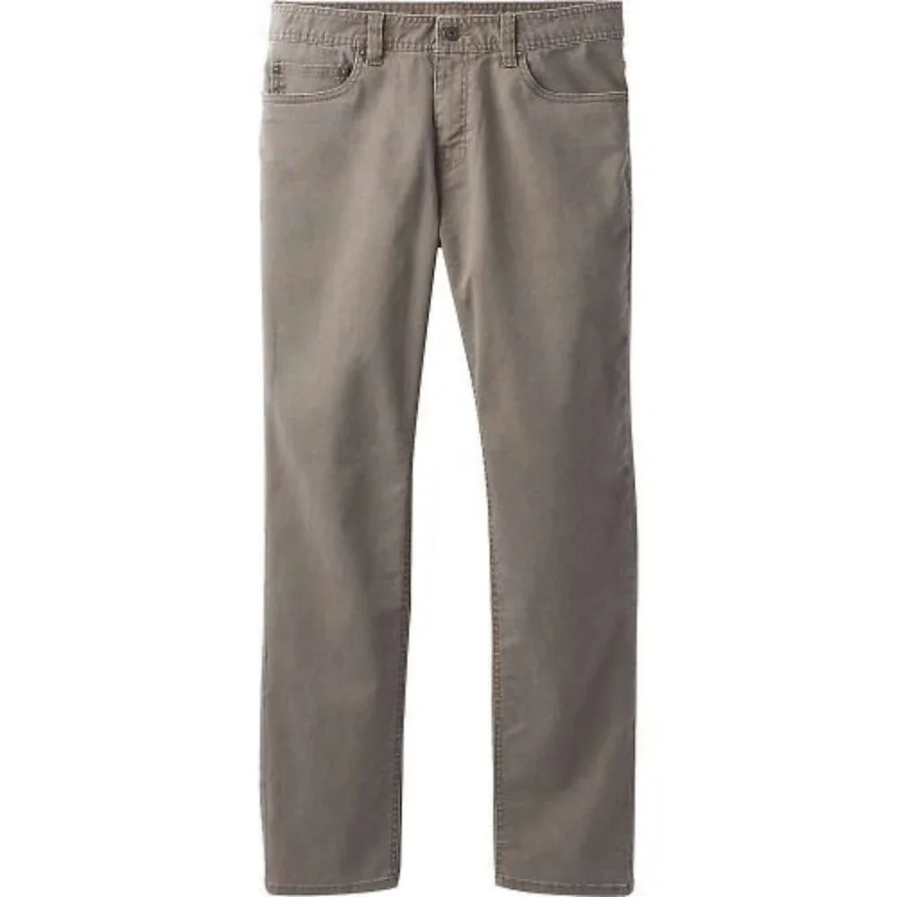 PrAna Bridger Jean Mud Mens 38/28 Slim Fit‎ Straight Stretch 5 Pocket Denim NWT